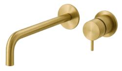 Waterevolution Flow vestavěná umyvadlová baterie z leštěného mosazi s výtokem 21 cm T116BLE-21