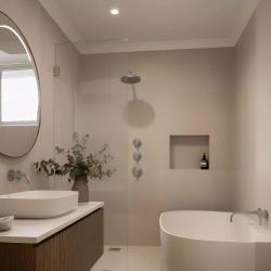Waterevolution Flow vestavná sprchová termostatická baterie se 2 uzavíracími ventily, kompletně z nerezové oceli 1208916472