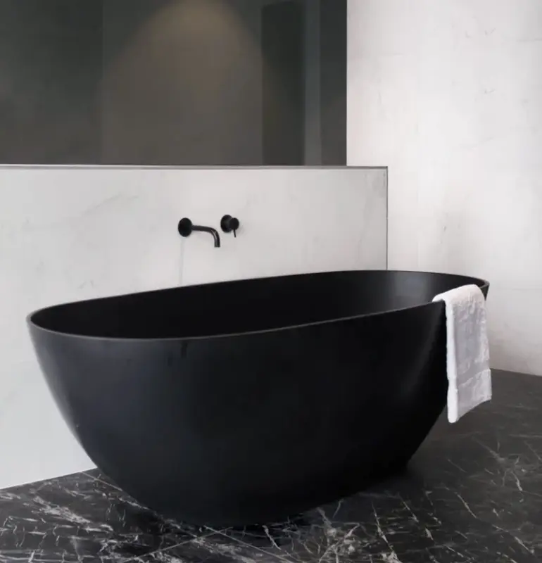 Waterevolution Flow tlustý výtok matná černá 19 cm T167119PR