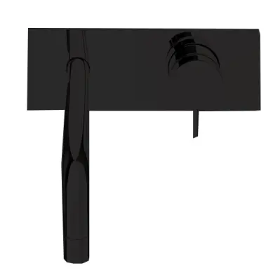 Vodní revoluce Flow vestavěná umyvadlová baterie s krycí deskou, celonerezová, s výtokem 25 cm T1161BIE-25