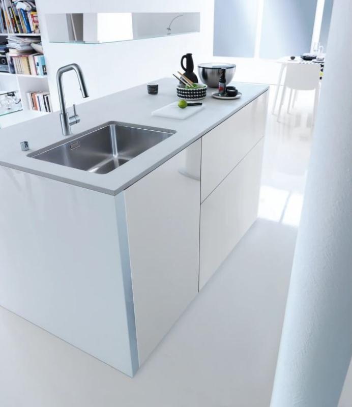 Franke kuchyňská baterie Kubus s výsuvnou sprchou, nerezová ocel 115.0529.207