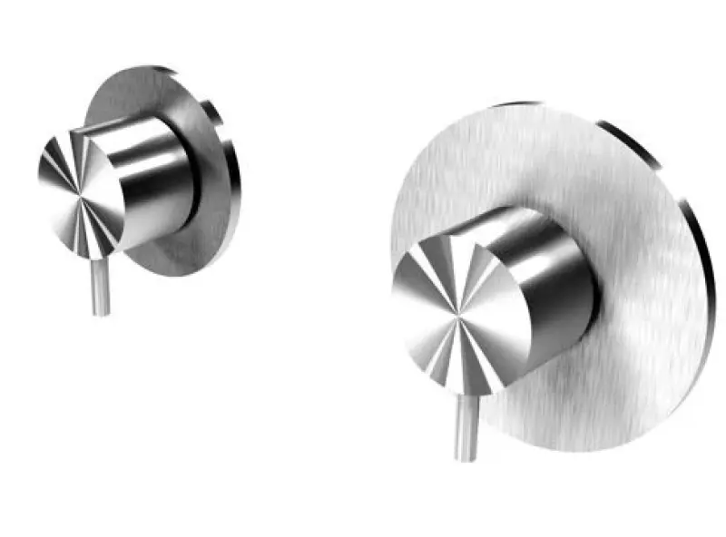 Waterevolution Flow vestavný sprchový termostat s 1 uzavíracím ventilem, kompletně z nerezové oceli 1208920974