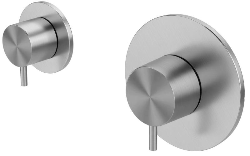 Waterevolution Flow vestavěný sprchový termostat s 1 přepínacím ventilem, plně nerezový 1208920976