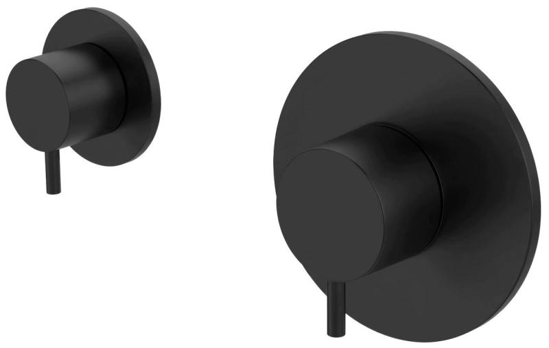 Waterevolution Flow vestavěný sprchový termostat s 1 přepínacím ventilem matná černá 1208920978