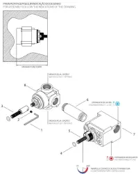 Waterevolution Flow vestavěný sprchový termostat s 1 přepínacím ventilem chrom 1208920984
