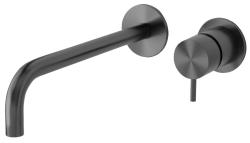 Waterevolution Flow vestavná umyvadlová baterie PVD Gun Metal s výtokem 25 cm T116BME-25