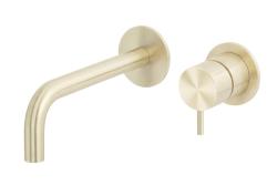 Waterevolution Flow Vestavěná umyvadlová baterie PVD bílé zlato s výtokem 15 cm T116BWGE-15