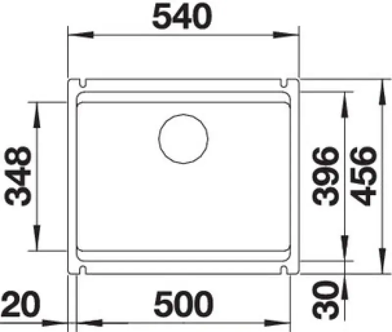 Blanco Etagon 500-U podstavný dřez bazalt 525154