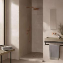 Waterevolution Flow vestavná sprchová termostatická baterie s 1 přepínacím ventilem měď