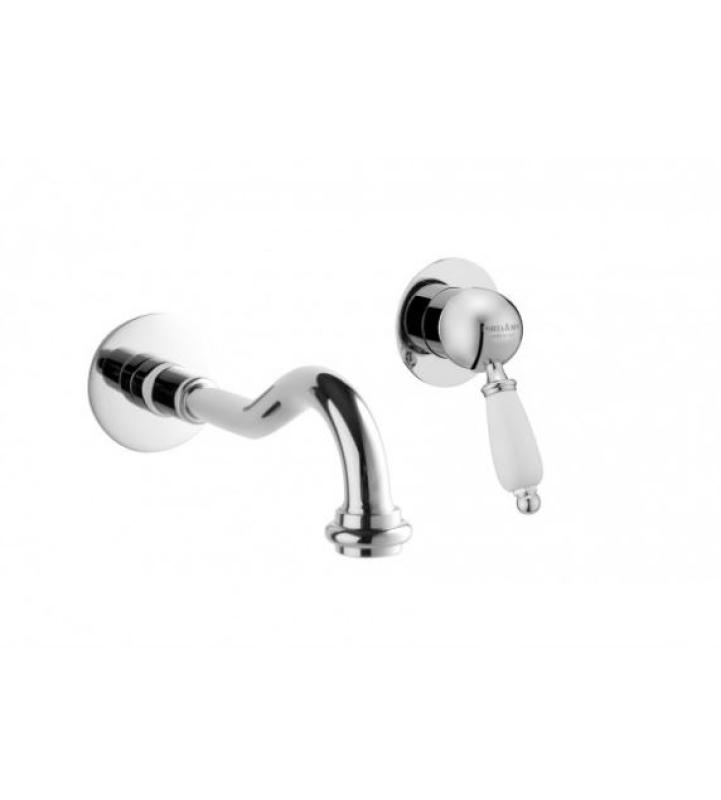 PB nostalgická vestavná umyvadlová baterie Vintage výtok 21 cm chrom