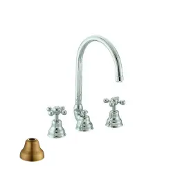 Cisal Arcana Keramická umyvadlová baterie na tři otvory Bronz AC00106027