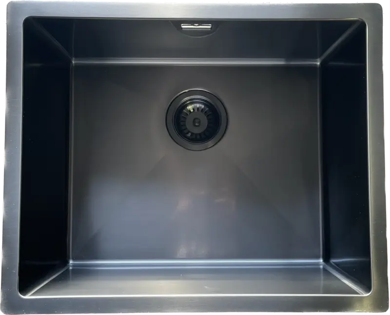 Ausmann Mosel nerezový dřez antracitová barva PVD Gun Metal 50x40 spodní montáž, plochá montáž a horní montáž 067113