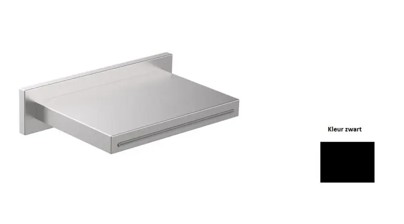 SB Square vodopádová hubice matná černá