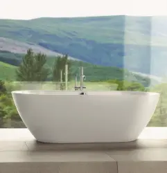 Waterevolution Flow volně stojící vanová baterie s ruční sprchou chrom T13301