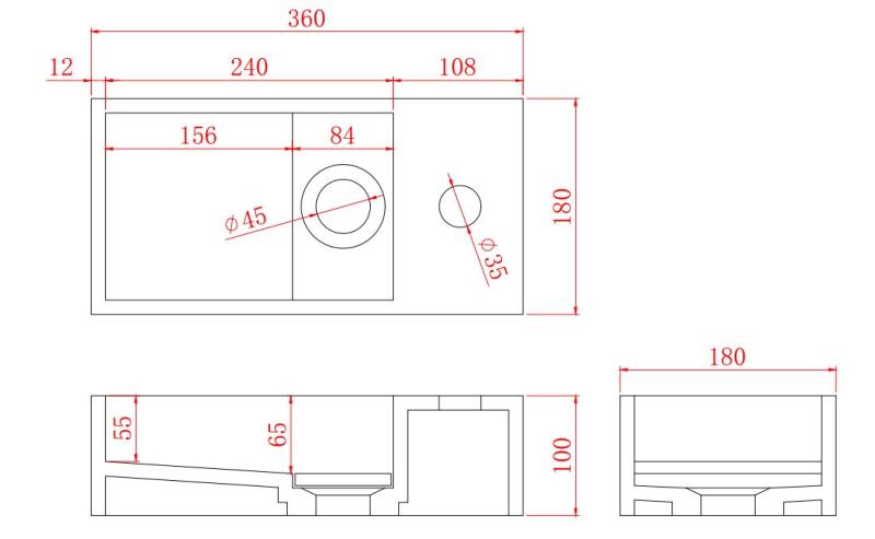 Solid-S Fontána z kompozitního materiálu B36xD18xH10 cm, matná černá, s krytem 1208953168