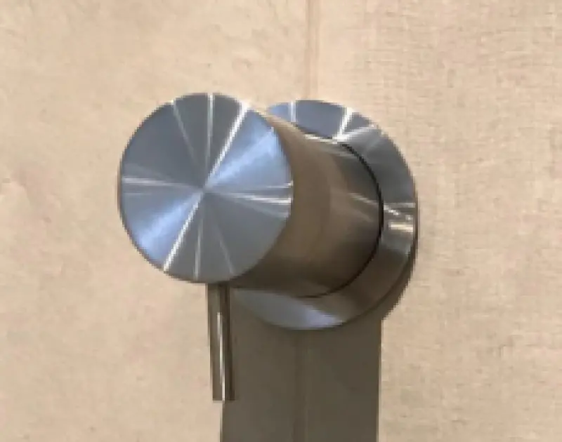 Waterevolution Flow vestavěný 2-cestný přepínač pvd kartáčovaná měď s kulatou rozetou T1482RCPE