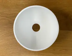 Umyvadlo Solid S, malé, z materiálu Solid Surface, kulaté, 20 x 20 x 11 cm, matná bílá, 1208953267