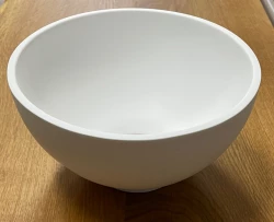 Umyvadlo Solid S, malé, z materiálu Solid Surface, kulaté, 20 x 20 x 11 cm, matná bílá, 1208953267