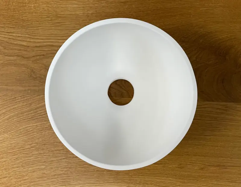 Umyvadlo Solid S, malé, z materiálu Solid Surface, kulaté, 20 x 20 x 11 cm, matná bílá, 1208953267