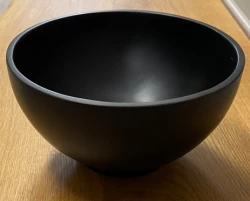 Umyvadlo Solid S, malé, z materiálu Solid Surface, kulaté, 20 x 20 x 11 cm, matná černá, 1208953268