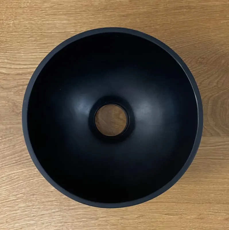 Umyvadlo Solid S, malé, z materiálu Solid Surface, kulaté, 20 x 20 x 11 cm, matná černá, 1208953268