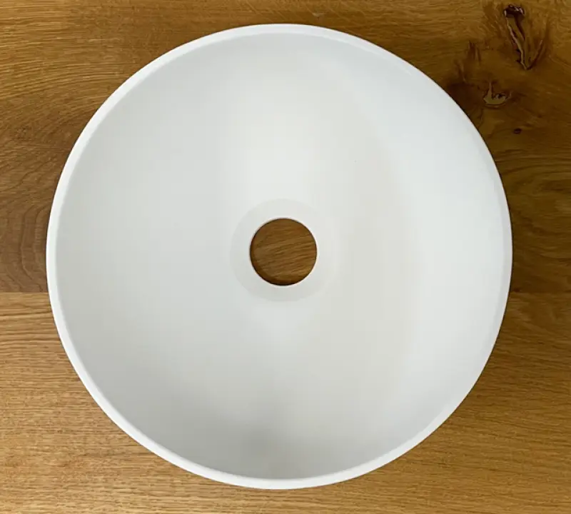 Umyvadlo Solid S, malé, z materiálu Solid Surface, kulaté, 25 x 25 x 11 cm, matná bílá, 1208953272