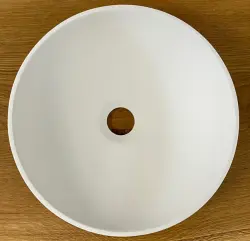 Umyvadlo Solid S, malé, z materiálu Solid Surface, kulaté, 30 x 30 x 11 cm, matná bílá, 1208953273