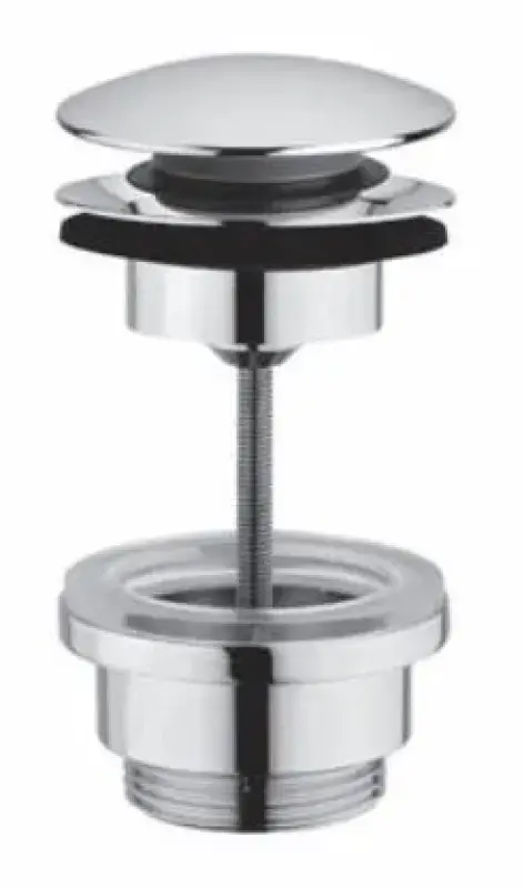 PB Unix umyvadlová zátka 1 1/4 uzavíratelná push up click clack chrom 1208953283