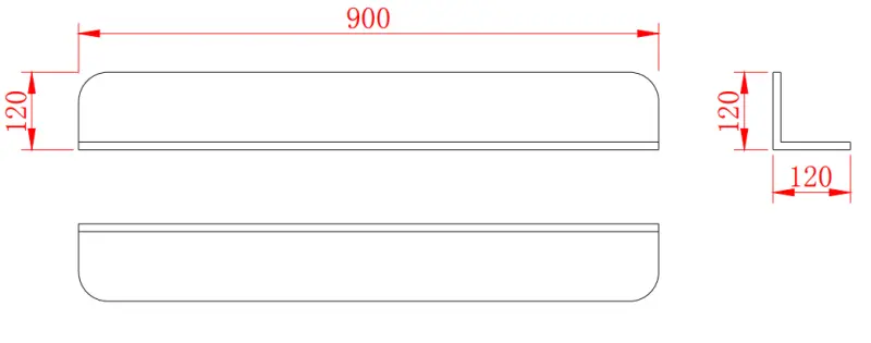 Solid-S Planchet Plank, matte white, shower basket, 90x12 cm, solid surface, includes hidden mounting hardware 1208953448