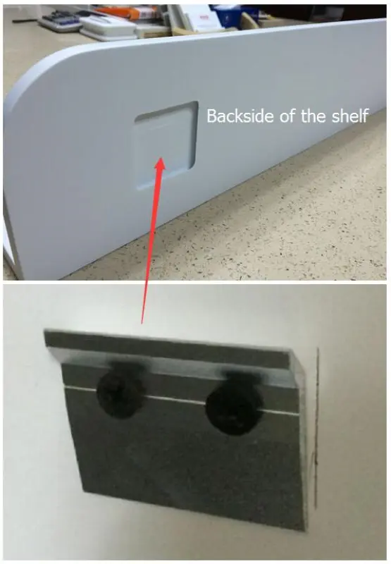 Solid-S Planchet Plank, matte white, shower basket, 120x12 cm, solid surface, includes hidden mounting hardware 1208953449