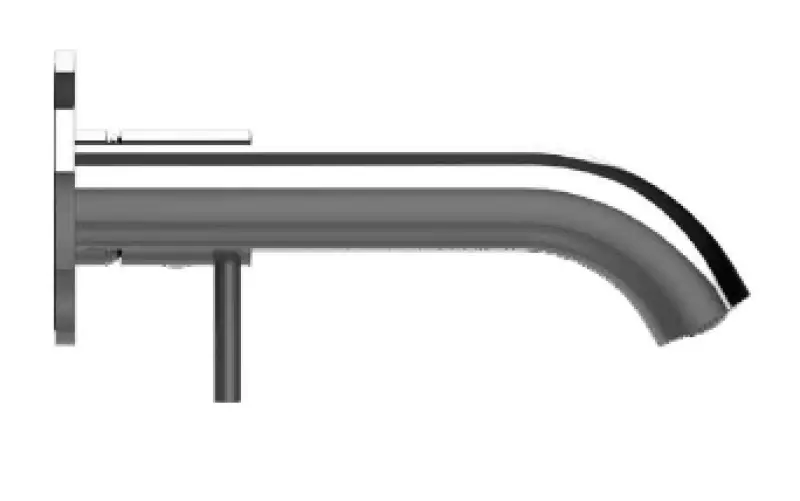 SB Round podomítková umyvadlová baterie kartáčovaný nikl 102 mm