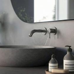 SB Round 316 vestavná umyvadlová baterie Gun Metal PVD 102mm