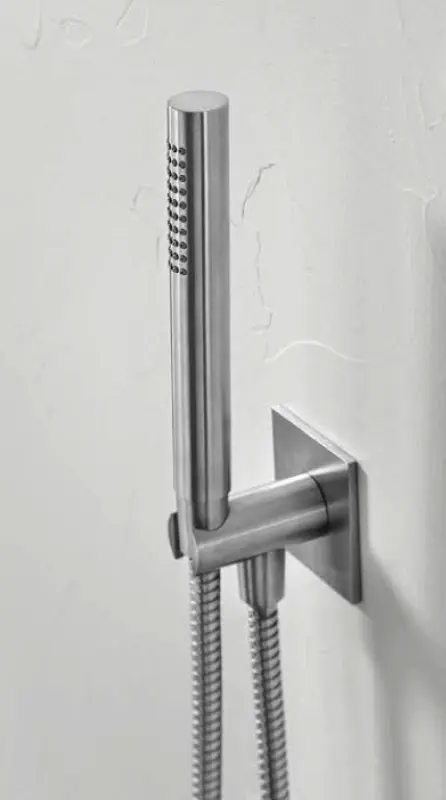 SB 316 čtvercová ruční sprcha se sprchovou hadicí a držákem z nerezové oceli