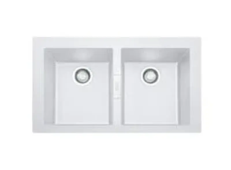 Franke Sirius 2 S2D 620 plastový dvojitý dřez bílý nástavba 143.0634.553