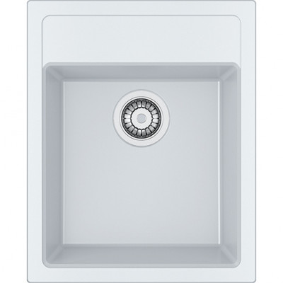 Franke Sirius 2 S2D 610.40 umělohmotný bílý dřez 43x53cm nástavba s otvorem pro kohoutek 114.0568.054