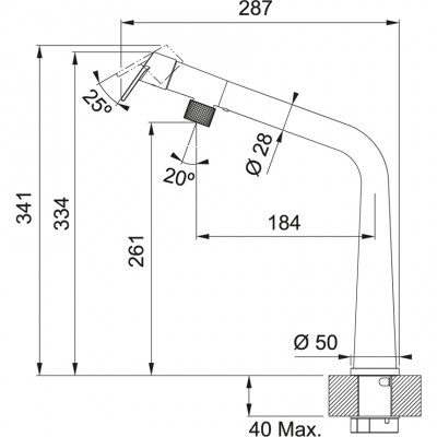 Franke Icon Kuchyňská baterie Chrom s otočným výtokem 115.0625.185