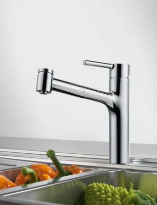 Franke Centro Kuchyňská baterie chrom s výsuvnou sprchou 115.0600.131