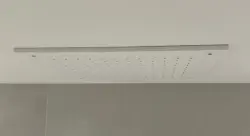 SB Rubinetterie matně bílý corian solid surface vestavěná čtvercová dešťová sprcha stropní sprchová hlavice 40 cm 1208954083