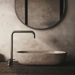 Waterevolution Flow 2-otvorová umyvadlová baterie s vysokým výtokem 222 PVD Gun Metal T122HGME