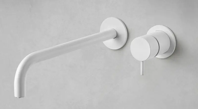 Waterevolution Flow vestavěná umyvadlová baterie bílá výtok 10 cm T116BBR-10