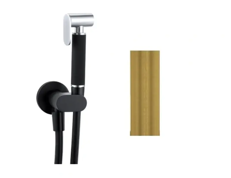 Waterevolution Flow Bidet ruční sprchová sada Mosaz Přírodní T1626LE