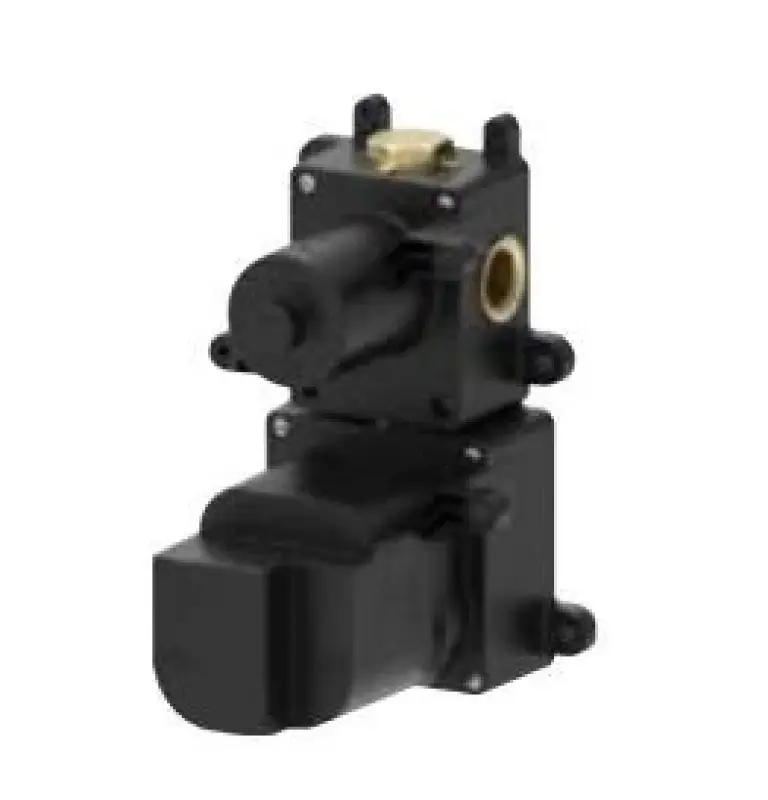 SB 316 AESTHETIKA Kulatá vestavěná termostatická baterie s 1 výstupem / uzavírací ventil, plně nerezová 1208954889