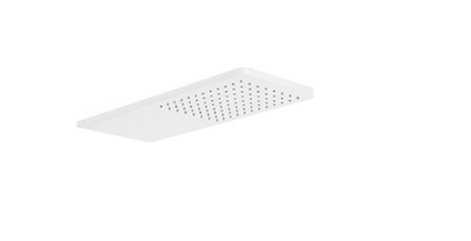 Hlavní sprcha Tres Stěna 21x55 cm Kulaté rohy Matná bílá 29990307BM