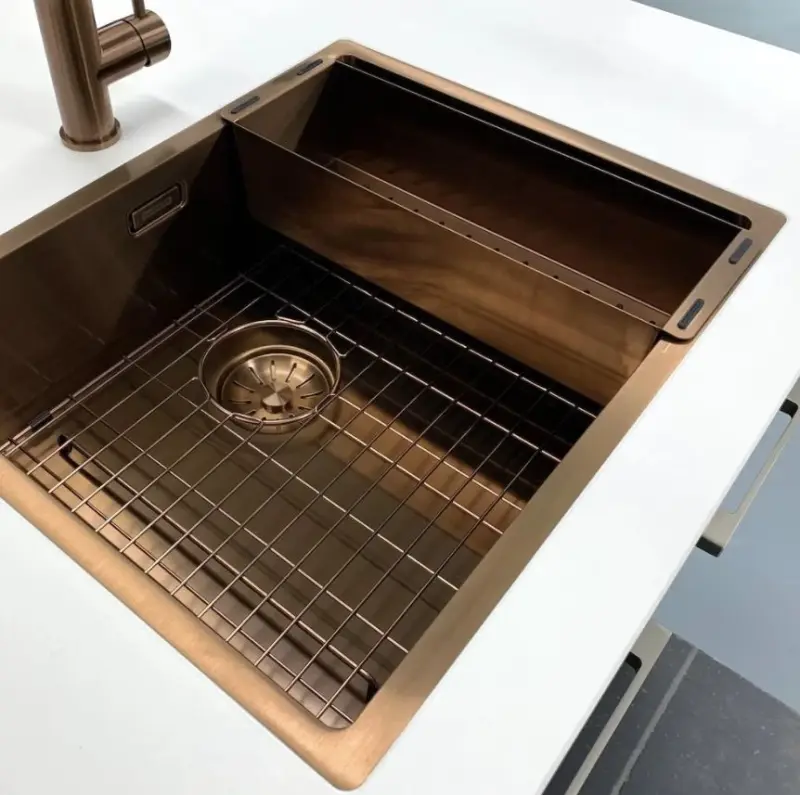 Lorreine dřezové dno PVD měděný měděný odkapávač 50x40cm 1208955094