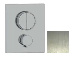 SB Push Square Vestavěná termostatická baterie s tlačítkovým přepínačem a regulátorem objemu RVS 1208955123
