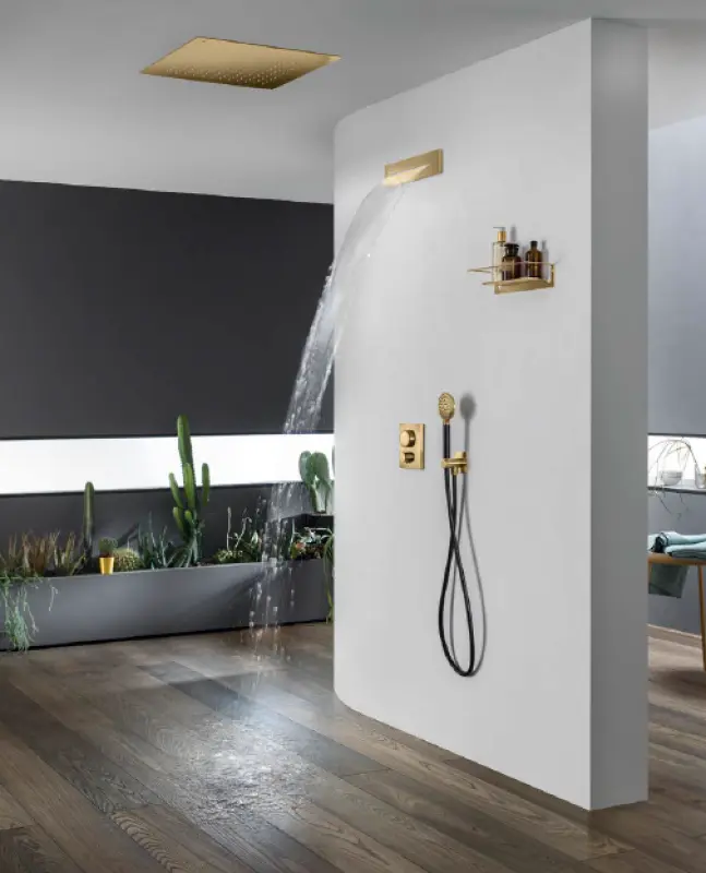 SB 316 Vodopádová výtoková baterie vestavěná PVD gun metal 1208955341