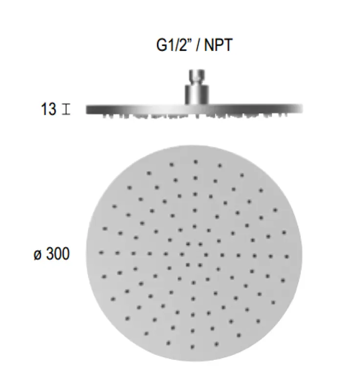 SB Round 316 Hlavová sprcha 30 cm PVD měď 1208955344