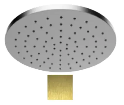 SB Round 316 rain shower head 25cm PVD gold 1208955348