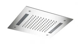 SB Easy Vestavěná sprchová hlava 30x30cm kompletně nerezová s osvětlením 1208955436