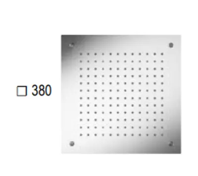 SB Square Chromotherapy Built-in Rain Shower fully stainless steel 1208955462